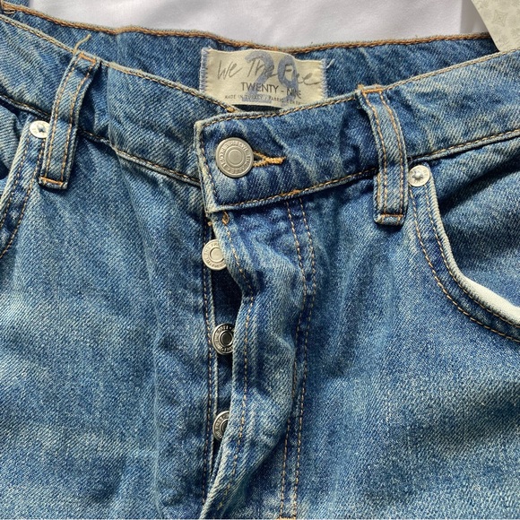 NWT FREE PEOPLE FLARE JEANS HIGH WAISTED MEDIUM WASH - Picture 3 of 6